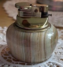 Vintage Gas Onyx Table Lighter