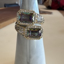 Size 7 Bomb Party June Ring - RG88003 She's A Classy Diva - On Gold Plating