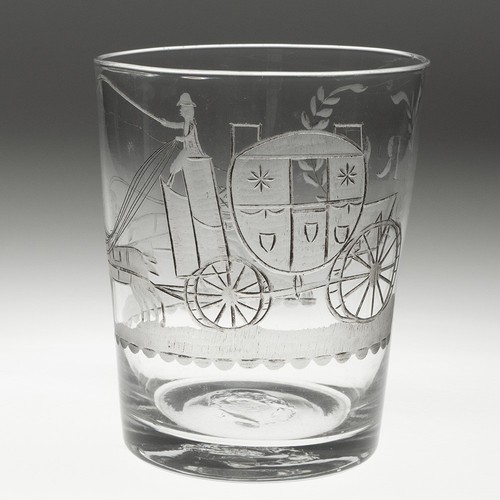 Georgian tumbler with - tumbler, coaching