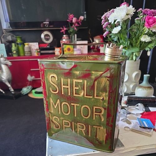Vintage shell petrol can - shell,