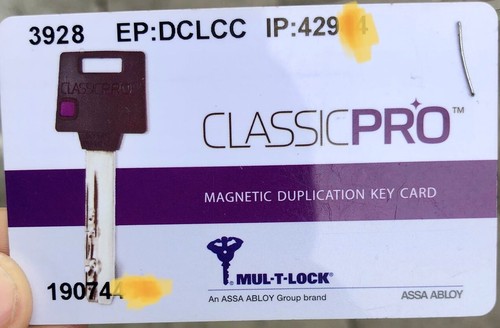 Mul lock classic pro - pro, keys