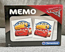 Memo Disney Pixar Cars 3 CLEMENTONI 13279 Memory Pairs Card Game Rare Complete