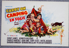 CARRY ON CAMPING Original Belgian Poster 14 x 21 ins