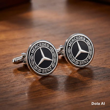 Mercedes logo cufflinks for - logo,