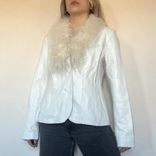 Vintage 00s white afghan