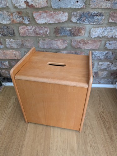 Pine wooden laundry box - wooden, with