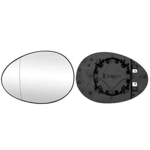 Wing mirror glass - glass, heated