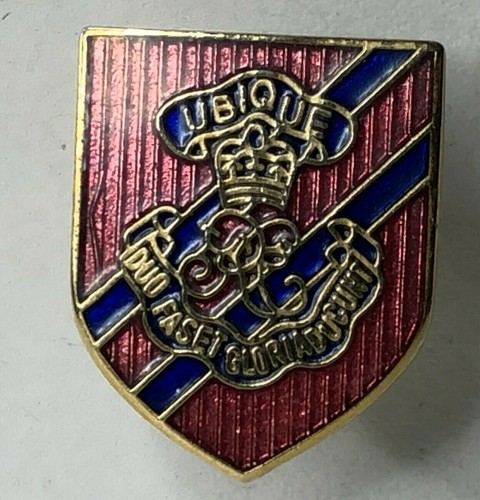 Royal engineers enamel badge - royal,