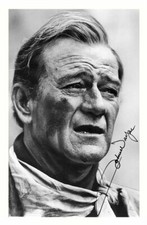 JOHN WAYNE AUTOGRAPH SIGNED