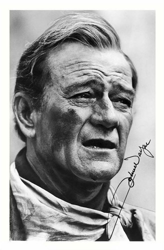 John wayne autograph signed - john,