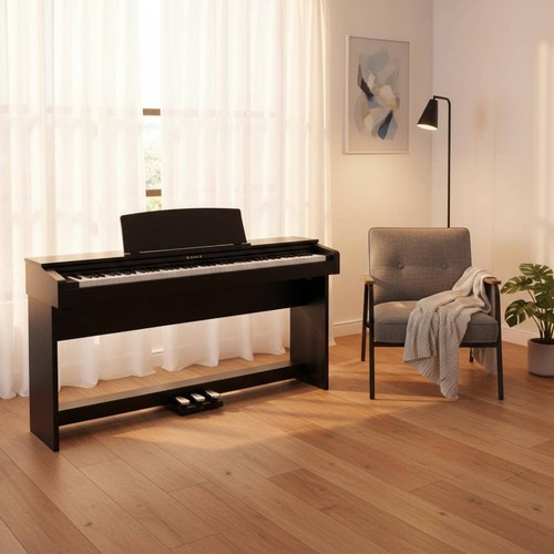 Wooden piano stand with - piano,