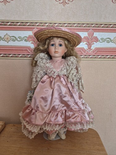 Vintage porcelain doll - porcelain,