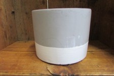 Sainsburys Grey  & White House Plant Pot 11cm Diameter