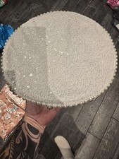 sequined bride/captain  style hat