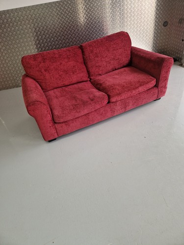 Burgundy sofa bed great - sofa, ,