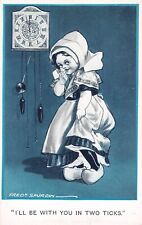 POSTCARD - COMIC - I'LL BE WITH YOU IN TWO TICKS - FRED SPURGIN - UNPOSTED - 321