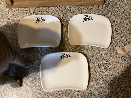 Felix purina cat dish plate - felix,