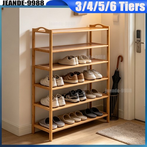 Tiers bamboo shoe rack - tiers,