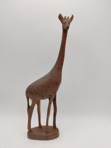 Handcarved wooden giraffe - handcarved,