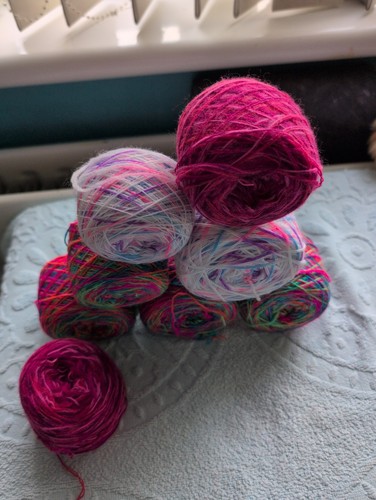 Coloured sock wool - coloured,
