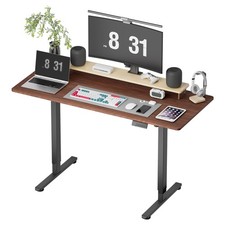 Height Adjustable Electric Standing Desk w/ USB A-Charging Port and Desk Drawer