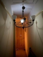 Ex-John Lewis 6-arm chandelier