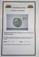 Silver denarius of Vespasian