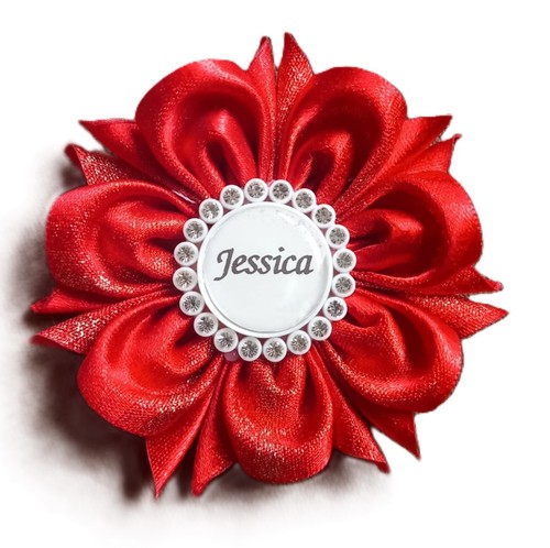 Handmade bow hair - clip, ribbon
