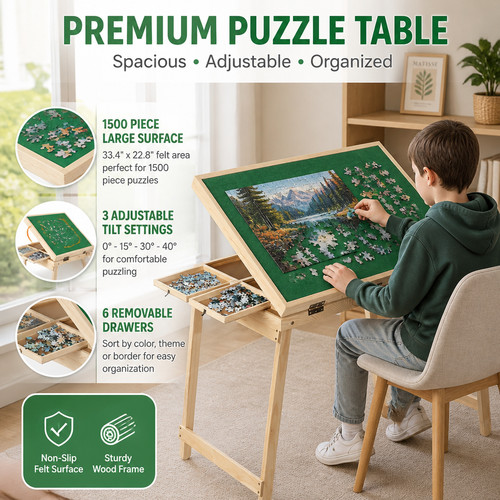Large jigsaw puzzle table - jigsaw,