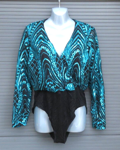 Studio sequin wrap - sequin, blue