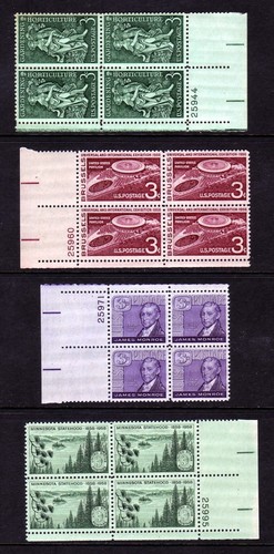 1958 commemorative plate block - plate,