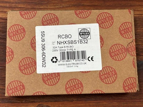 Wylex rcbo nhxsbs1b32 32a type - nhxsbs1b32,