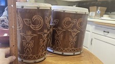 Vintage Huehuetl Wooden Bongo