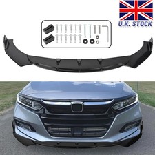 For Renault Clio 4 5 RS GT Car Front Bumper Lip Splitter Spoiler Glossy Black