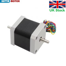 【UK】Nema 17 Stepper Motor 78oz.in 48mm Length 1.8A Double Shaft for  3D Printer