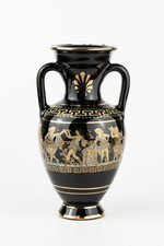 Greek Black & Gold Vase 24k