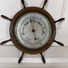 Vintage Ship Wheel Barometer