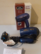 Vintage Vidal Sassoon VS-526 Professional 1875 Watts Mini Turbo Travel Dryer