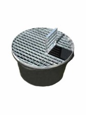 Water Feature Pebble Pool - Reinforced Heavy Duty 90L 660mm diameter With Grid