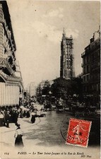 Old postcard Paris 4th La Tour
