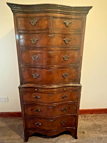 Antique solid wood serpentine - antique,