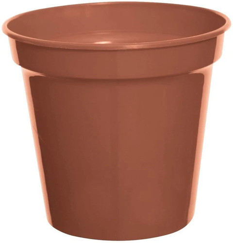 Terracotta plastic plant - terracotta,