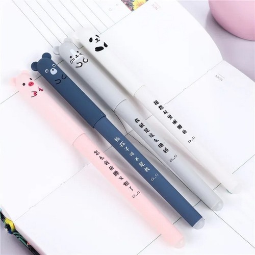 4pcs cute animal erasable gel - animal,