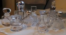  9x Designer Empty Glass Perfume Bottles Collection Bundle
