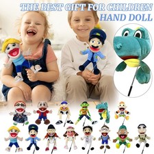 Jeffys Plush Cosplay Toy Jeffy-Hat Hand Puppet Game Stuffed Doll For Kids Gifts