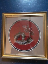 ANTIQUE WOOLWORK BEADWORK