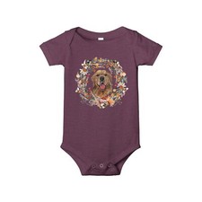 Spring Golden Retriever Infant Jersey One Piece