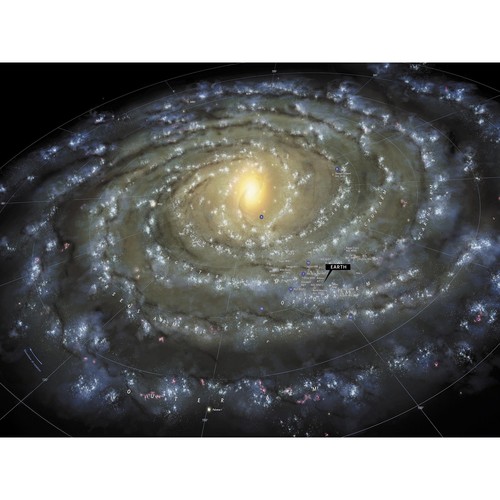 Space map milky way galaxy - milky,