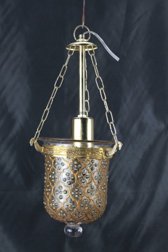 Hand painted gold clear - &,