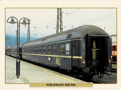 Dsg sleeping car info card - dsg,